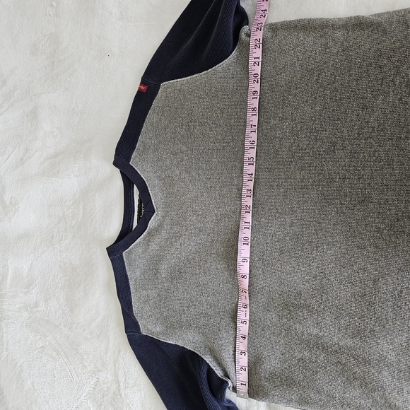 Gray and Navy Long Sleeve Shirt - Picture 3 of 7